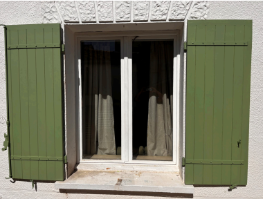 Fabrication d'un volet en atelier